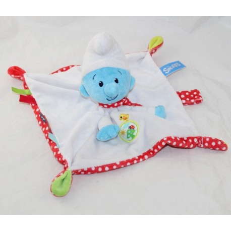 Doudou flachen Schlumpf NICOTOY Quadrat Pilz Die Schlümpfe Peyo Smurfs Doudou flachen Schlumpf NICOTOY Quadrat Pilz Die Schlümpfe Peyo Smurfs