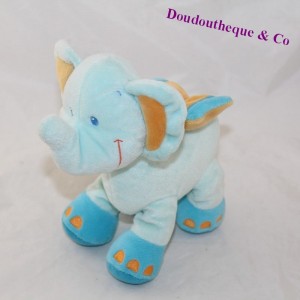 Doudou Elefant POMMETTE Intermarché blau 25 cm