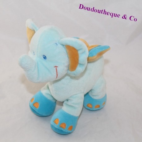 Doudou Elefant POMMETTE Intermarché blau 25 cm Doudou Elefant POMMETTE Intermarché blau 25 cm