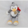 Plüsch Pinguin BABY NAT' Glocke grau weiß 24 cm