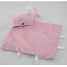 Doudou dolphin handkerchief NICOTOY pink grey stars 30 cm