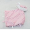 Doudou dolphin handkerchief NICOTOY pink grey stars 30 cm