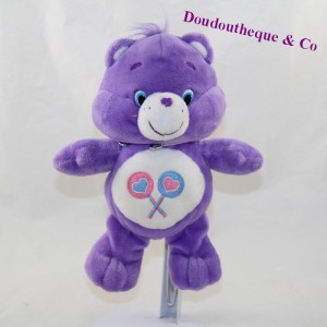 Oso tougentille TEDDY Bisounours piruleta púrpura 22 cm