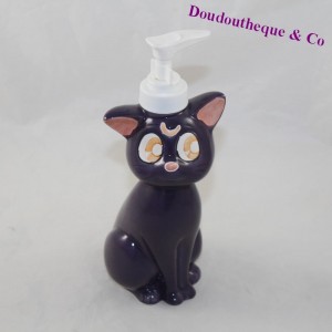 Soap dispenser Luna cat Sailor Moon purple ceramic 20 cm