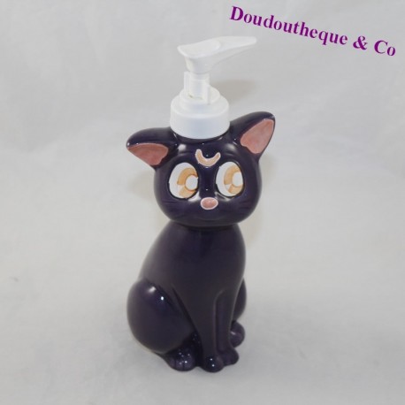 Soap dispenser Luna cat Sailor Moon purple ceramic 20 cm