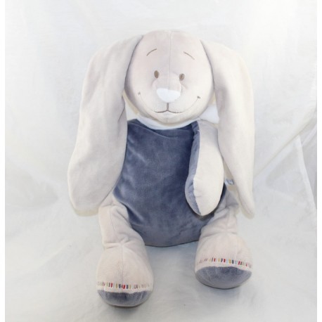 Peluche Wapi lapin NOUKIE'S Bao & Wapi bleu beige medium 40 cm