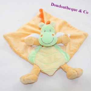 Doudou doudou telle dragon nicotoy orange grün 21 cm