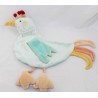 Doudou flat bird chicken MOULIN ROTY Balthazar and Valentine green 39 cm