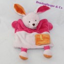 Doudou marionnette lapin BABY NAT' Alphabet L comme ... Lapin 29 cm