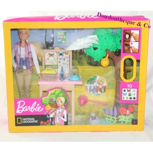 Poupée Barbie MATTEL National Geographic Coffret étude des papillons