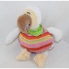 Doudou uccello dodo WALLY PLUSH bambino Dodu tetin bandana verde 23 cm