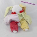 Doudou semi plat lapin doudou ET COMPAGNIE Lapinoder arlequin 23 cm