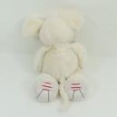 Doudou Kaninchen KALOO bin ich eine rote Beige Nase Kaloo rosa 30 cm