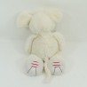 Doudou Kaninchen KALOO bin ich eine rote Beige Nase Kaloo rosa 30 cm