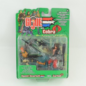 Figurines Gi Joe Flint cobra vs Baroness 2002 Hasbro GI vs Cobra