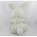 Teddy coniglio NOUNOURS vintage lingua verde bianca tirato 32 cm