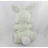 Teddy coniglio NOUNOURS vintage lingua verde bianca tirato 32 cm