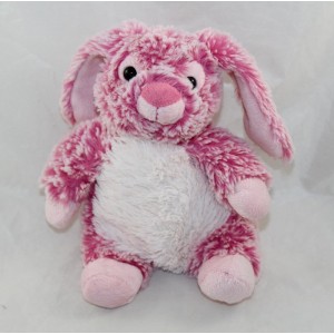 Doudou rabbit RODADOU RODA pink white mottled 23 cm