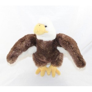 Plüsch Adler LASCAR braun Vogel weiß 35 cm