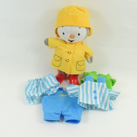 Plüsch T'choupi AJENA Teddybär Winter-Mütze Mütze Schal 24 cm Plüsch T'choupi AJENA Teddybär Winter-Mütze Mütze Schal 24 cm