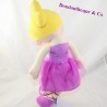 Peluche poupée blonde ZEEMAN robe violette danseuse 42 cm