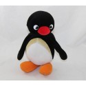 Peluche pingouin Pingu JEMINI noir et blanc années 90 série TV 23 cm