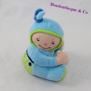 Doudou poupon CHICCO blau sitzen 12 cm