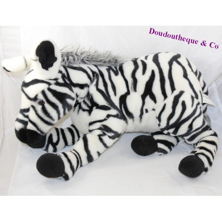 Plüsch zebra PLAYKIDS weiß schwarz 48 cm Plüsch zebra PLAYKIDS weiß schwarz 48 cm