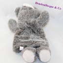 Doudou marionnette loup CP INTERNATIONAL gris 32 cm
