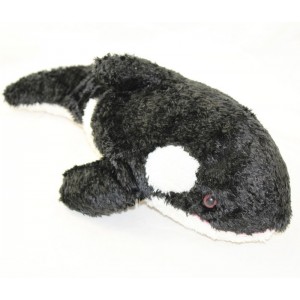 MARINELAND toalla de orca blanco y negro pelos largos 35 cm