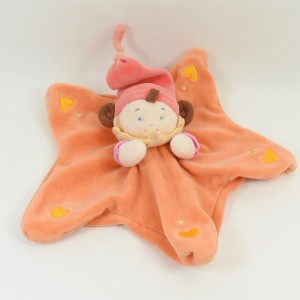 Doudou plana Elf chica NICOTOY rosa Bell