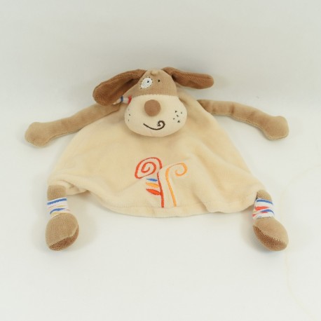 Doudou Chien CREDIT AGRICOLE Liege orange 35 cm