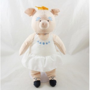 Peluche cochon IKEA cochonne robe couronne 35 cm