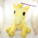 Large plush unicorn BARRADO yellow stars sitting 45 cm