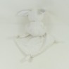 Doudou rabbit handkerchief SIMBA TOYS BENELUX white grey Nicotoy 35 cm