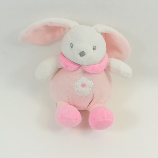 Doudou rabbit CMP pink ball flower 15 cm - SOS soft