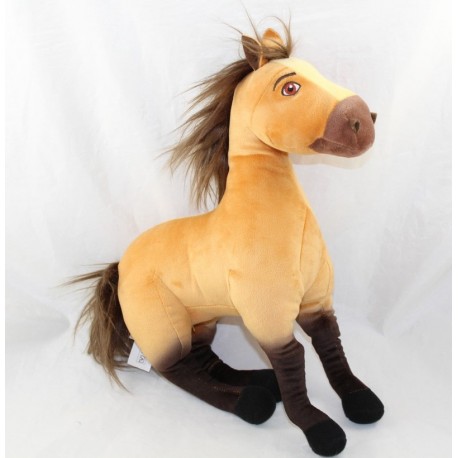 Peluche cheval NICOTOY Spirit cheval brun 30 cm - SOS doudou