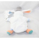 Doudou marioneta Charleston conejo BABY 9 estrella blanca Baby9 20 cm