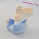 Mini-doudou Kaninchen KALOO Hänger blau 11 cm