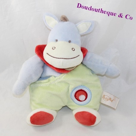 Doudou Esel Pferd BABY NAT Colerette rot 27 cm Doudou Esel Pferd BABY NAT Colerette rot 27 cm