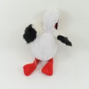 Stuffed stork souvenir Alsace white red black 30 cm
