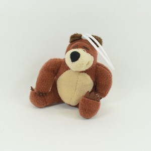 Mini peluche Michka ours GIOCATTOLI SICURI Masha et Michka marron 14 cm