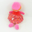 Bambola rag COROLLE vestito cappello rosa floreale 2013 37 cm