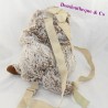 RODADOU marmot stuffed backpack mottled white brown 32 cm