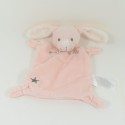 Doudou conejo plano GRANO DE TRIGO estrella gris rosa 20 cm