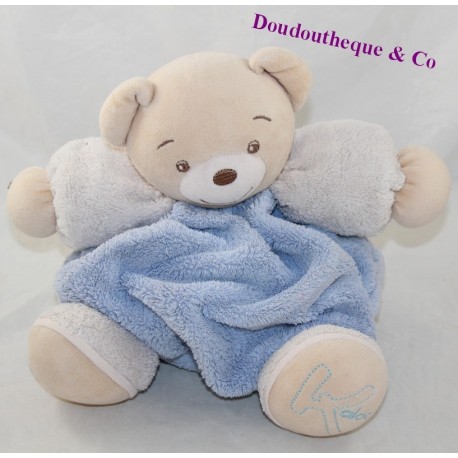 KALOO doudou ours boule blue