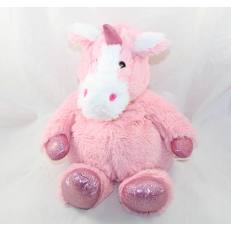 Peluche bouillotte licorne WARMIES Cosy rose peluche chauffante 36 cm Peluche bouillotte licorne WARMIES Cosy rose peluche chauffante 36 cm
