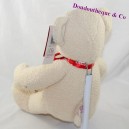 HAMLEYS orso nodo rosso beige con collo 42 cm