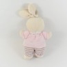 Rabbit NICOTOY plush pink ABC 22 cm