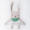 Reversible Flippy Rabbit WeE GALLERY emociones Hello Bunny lino con solapas 30 cm